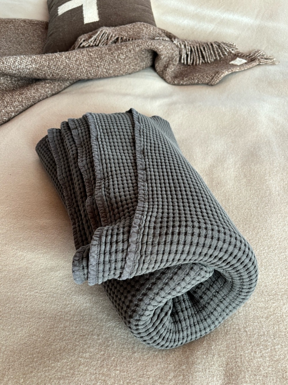 King Cotton Waffle Blanket